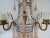 1920s French Pink Peach Beaded Tole Murano Drops Sconces C 1920 For Sale - Image 5 of 11