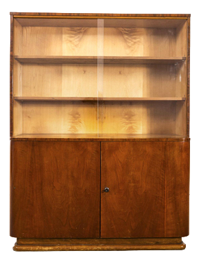 Walnut Wide Cabinet, 1930s