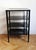 Vintage Czechoslovak Functionalist Étagère in Black Wood and Bevelled Glass, 1940s For Sale - Image 9 of 10