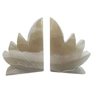Mexican Onyx Bookends, Pair For Sale