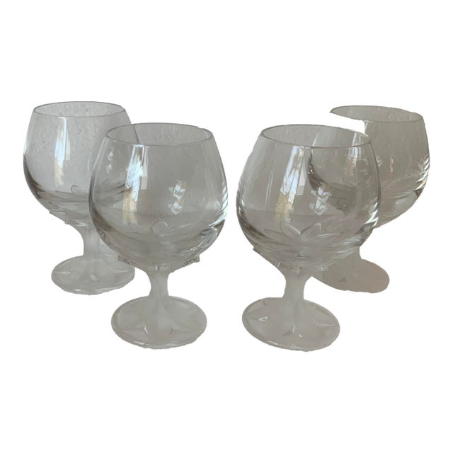 1980s Cartier Cognac Glasses Set of 4 For Sale