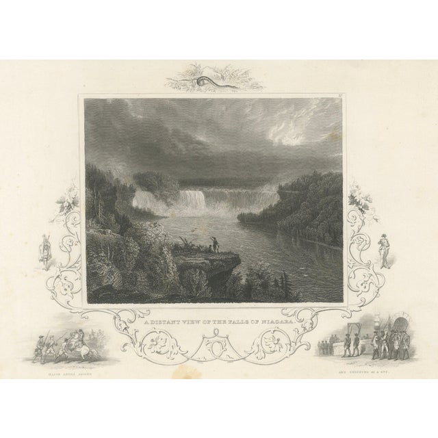 After Thomas Cole, Niagara Falls, 1831, Engraving For Sale - Image 9 of 9