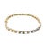 Mid 20th Century 14k Yellow Gold Tennis Bracelet With Rainbow Sapphires and Diamonds For Sale - Image 5 of 12