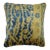 Late 20th Century Indigo Blue Indian Rug Pillow For Sale
