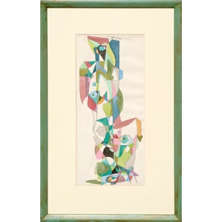 Ellwood Graham "Indian Dance" Abstract Geometric Composition circa early 1960s For Sale