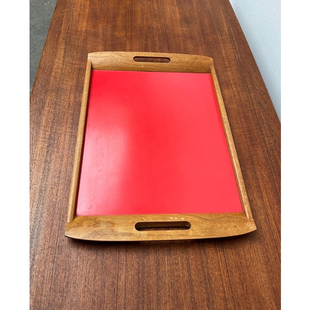 Mid-Century Wooden Tray, 1960s For Sale - Image 10 of 16