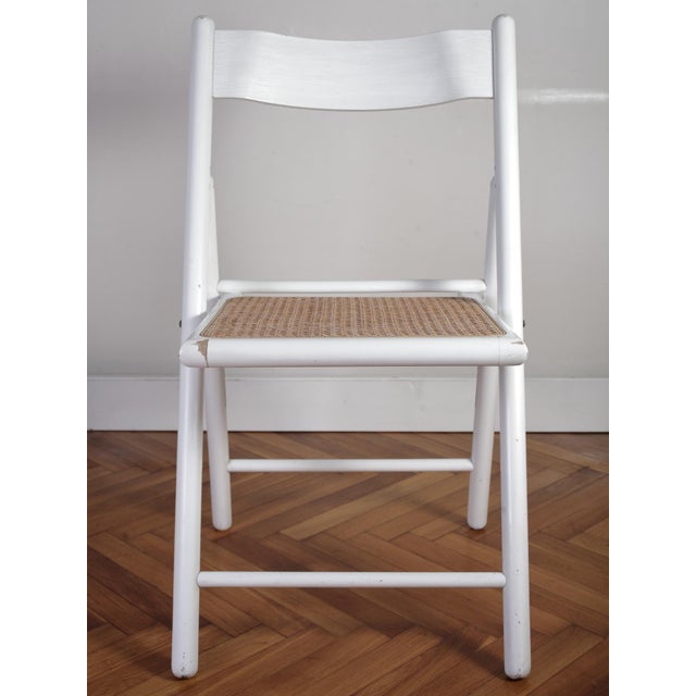 Vintage Cane and Rattan Folding Dining Chairs from Habitat, 1980s, Set of 5 For Sale - Image 11 of 18