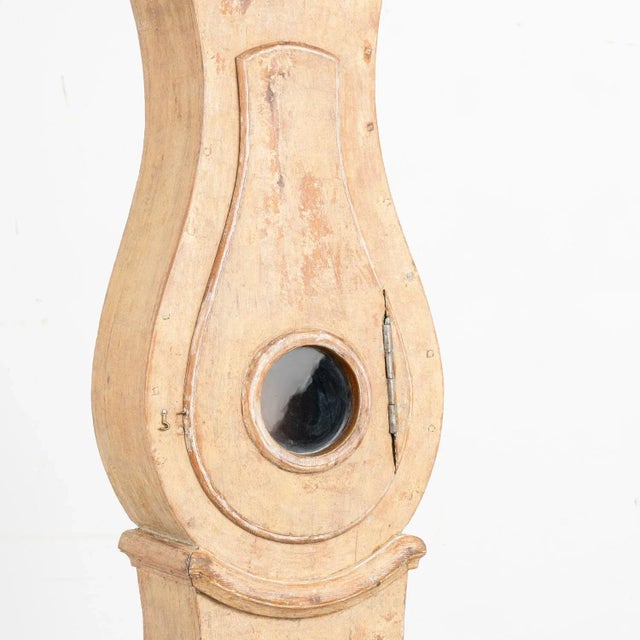 Mid 19th Century Original Painted Swedish Mora Grandfather Clock, Circa 1840 For Sale - Image 5 of 8