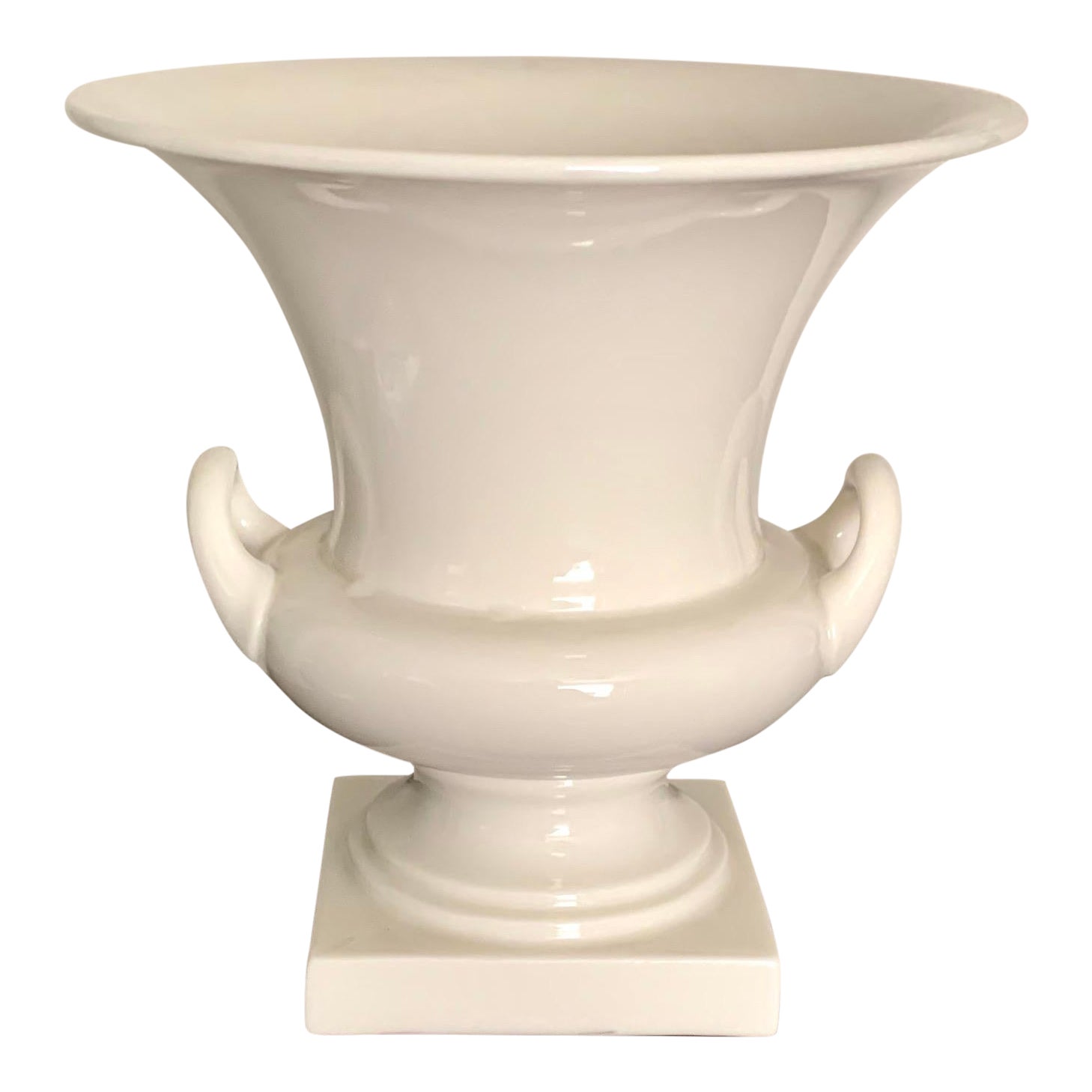 Lenox Small Vintage Cream Neoclassic Porcelain Vase With Handles Chairish
