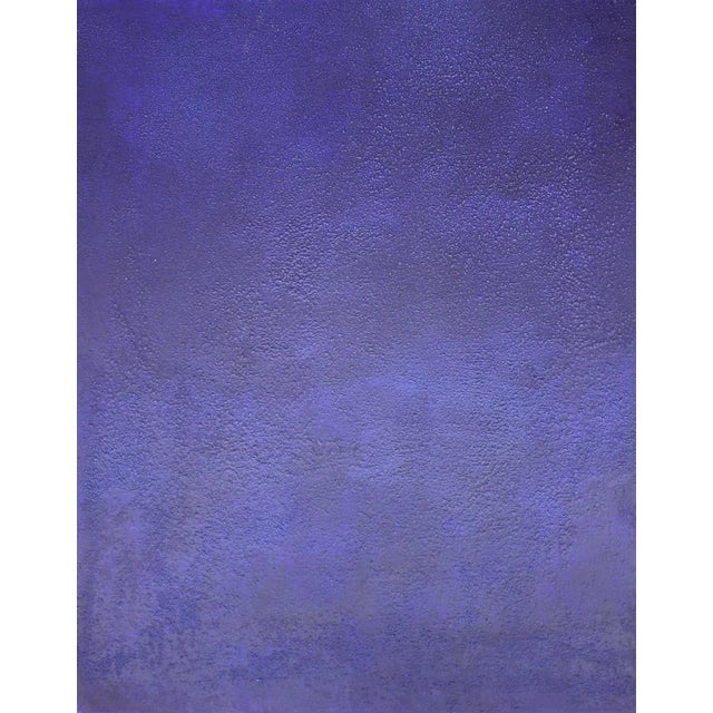 Sax Berlin "Monochrome Blue" Contemporary Abstract Oil Painting 2018 For Sale