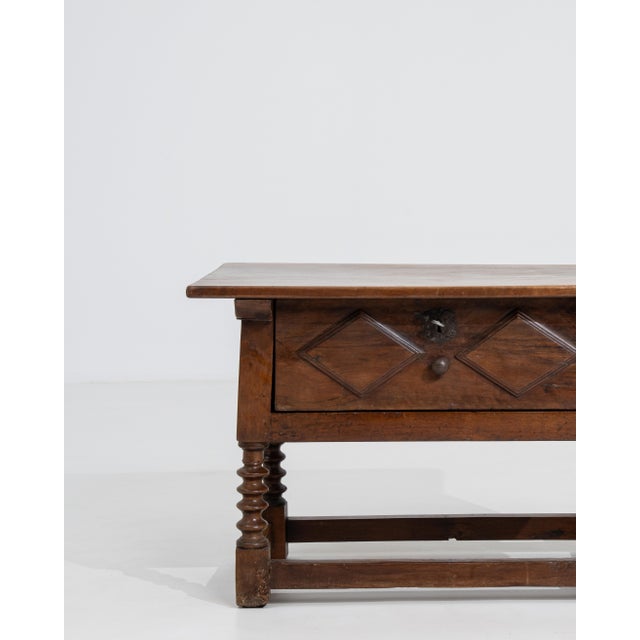 19th Century Spanish Colonial Side Table With Single Drawer For Sale - Image 16 of 17