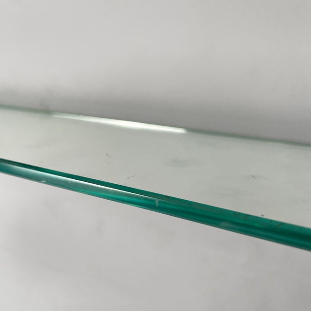 Metal Art Deco Italian Shelf in Glass and Brass, 1930s For Sale - Image 7 of 14