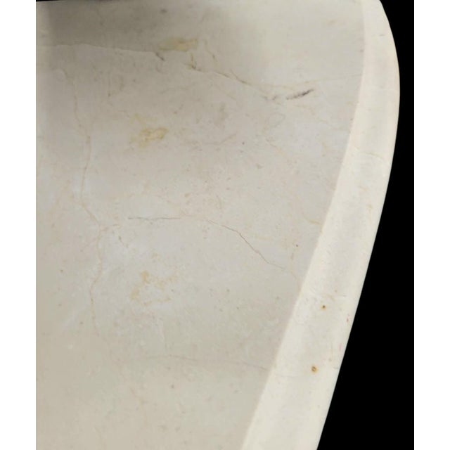 ​Monumental Exquisite Vintage Louis XV Rococo-Style Gilt Wood and Off White Marble-Top Wall-Mounted Console Table For Sale - Image 15 of 15