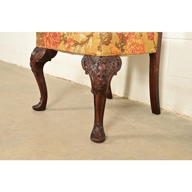 Berkey & Gay Antique Chippendale Carved Walnut Dining Chairs | Circa 1920s For Sale - Image 11 of 13