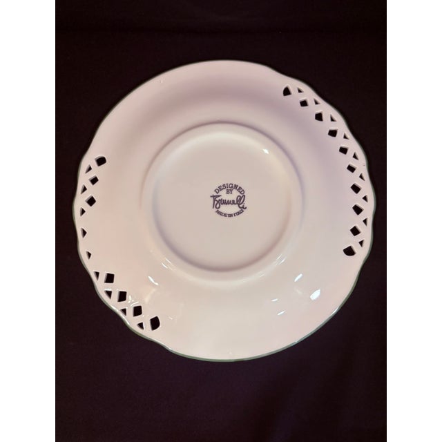 Brunelli Designs Pierced Round Platter in the Fruit and Flowers Pattern From Italian Maker Brunelli For Sale - Image 4 of 6