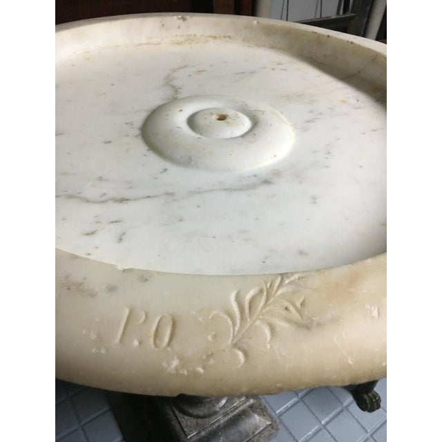 Antique French Marble Pedestal, 1700s For Sale - Image 9 of 11