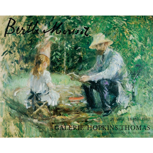 Petite Fille et Son Père Poster after Berthe Morisot For Sale