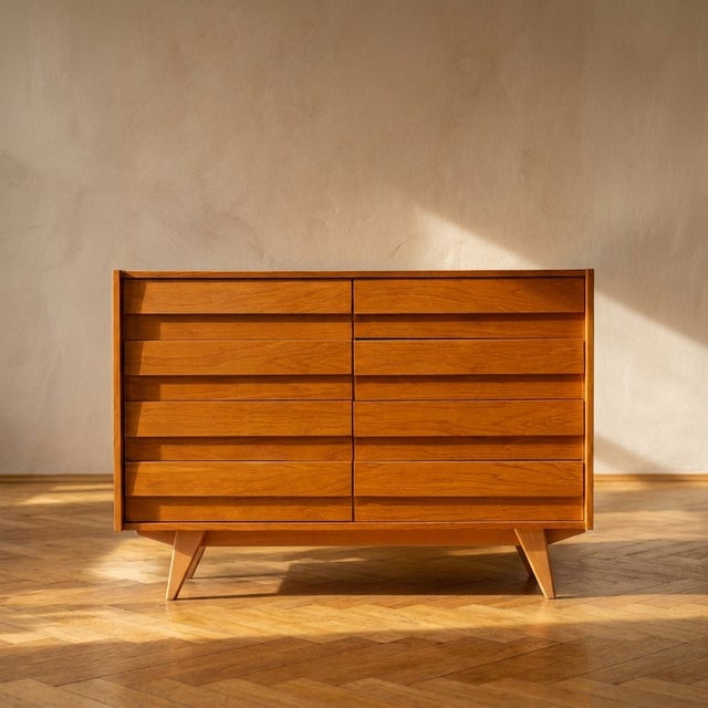 Vintage Czech U-453 Chest of Drawers by Jiří Jiroutek, 1960s For Sale - Image 11 of 11