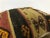 Vintage Tribal Turkish Khaki and Black Kilim Pillow Cover For Sale - Image 4 of 6