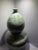 Large 24" Chinoiserie Celadon Porcelain Dragon & Lotus Double Gourd Floor Vase For Sale - Image 9 of 10