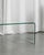 Mid-Century Modern Clear Bent Glass Coffee Table, 1970s For Sale - Image 3 of 5