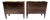 Pair Deep Mahogany Island Style Bedside Chests With 2 Drawers For Sale