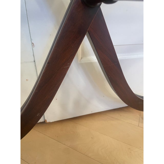 1940s Vintage English Serving Table Bar Cart Luggage Rack For Sale - Image 5 of 12