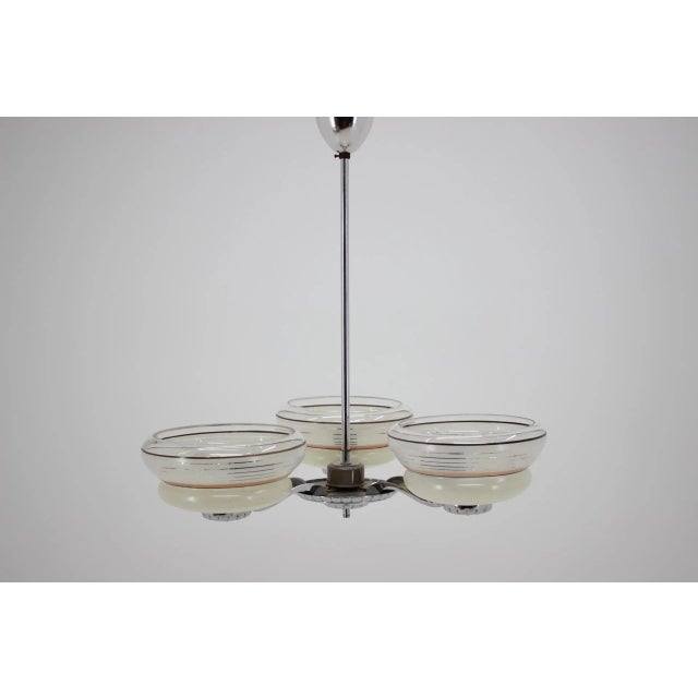 - Made in Czechoslovakia - Made of metal, glass - Re-polished - Labeled - Fully funktional - Good, original condition This...