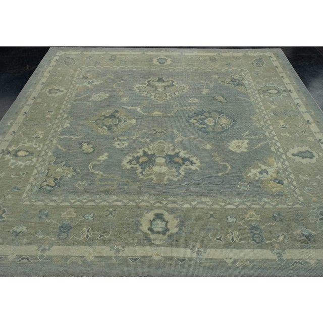 Turkish Oushak Square Rug 8'3" x 7'9" #18104 Explore a curated collection of hallway runners, wool rugs, and handmade...