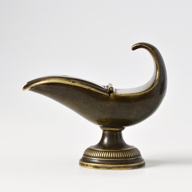 Metal Antique Brass Incense Boat, 1800s For Sale - Image 7 of 16