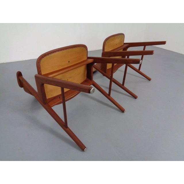 Teak Dining Chairs in Teak by Korup Stolefabrik, Denmark, 1960s, Set of 2 For Sale - Image 12 of 17