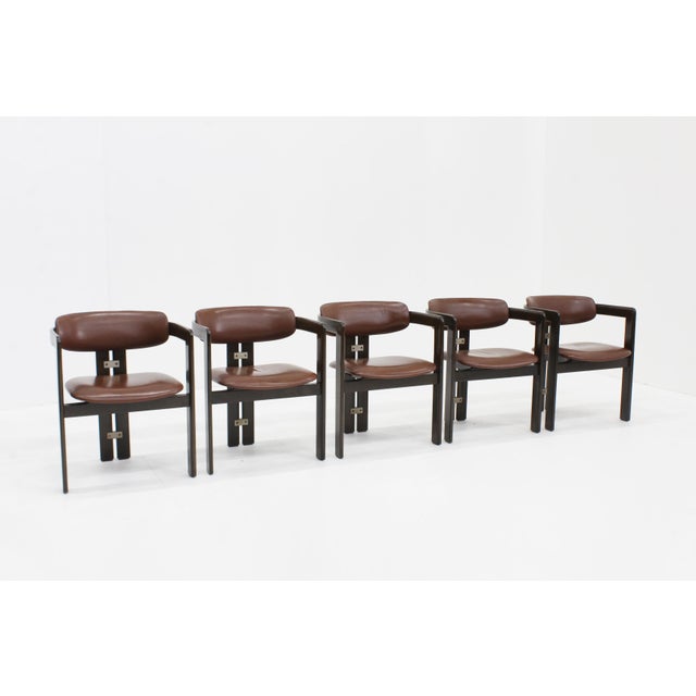 Pamplona Dining Chairs by Augusto Savini for Pozzi, 1965, Set of 5 For Sale - Image 11 of 11