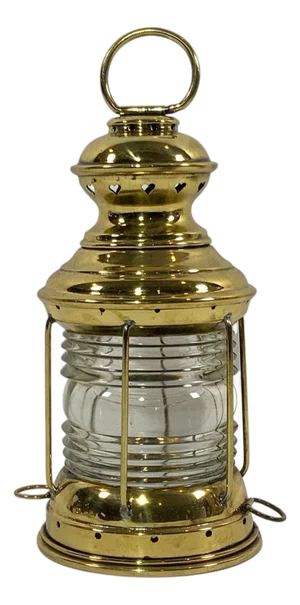 Solid Brass Ships Anchor Lantern