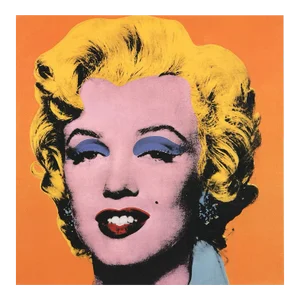1998 Andy Warhol 'Marilyn, Orange Shot on White Background' Pop Art Orange, Yellow Germany Offset Lithograph