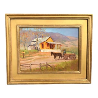 1940s Eugene Dyczkowski Carolina Scenę Oil For Sale