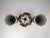 Ceramic Vintage Polychrome Garniture Set by Oud Delft, 1940s, Set of 3 For Sale - Image 7 of 18
