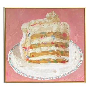 I Want Cake Giclee on Canvas, Framed For Sale