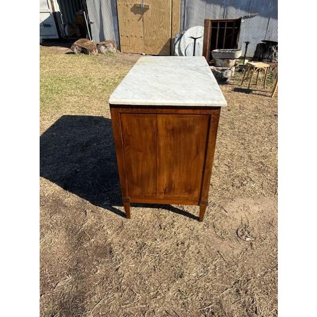 18th Century Louis XVI Carrara Marble Top Chest of Drawer / Commodes For Sale - Image 9 of 18