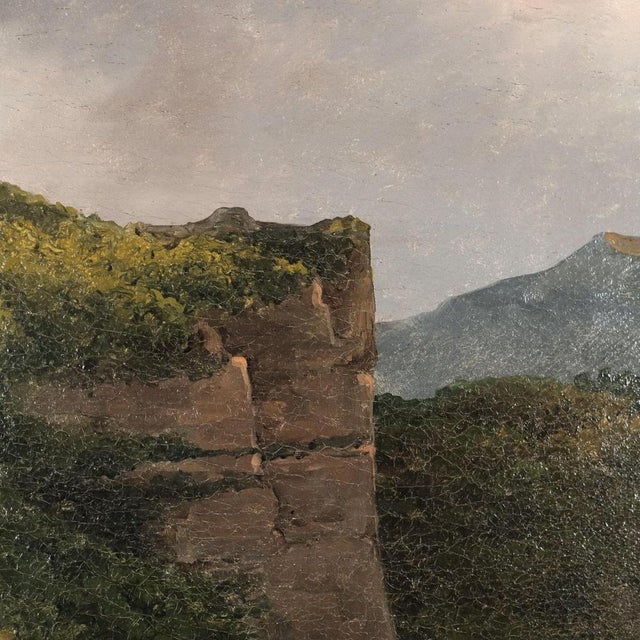 Giuseppe Canella, Landscape, 1800s, Oil on Canvas For Sale - Image 10 of 14