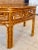 Introduce an element of refined elegance to your space with this Vintage Bamboo Chinese style demi-lune low profile center...