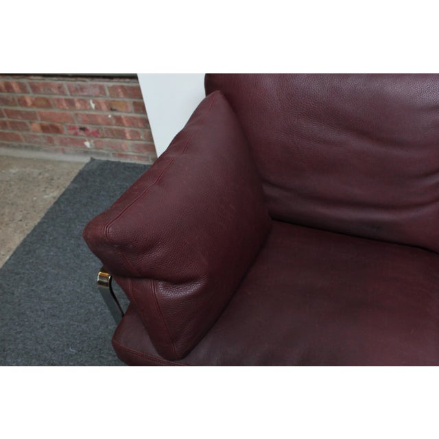 Preben Fabricius for Walter Knoll Cordovan Leather and Chromed Steel Sofa For Sale - Image 10 of 13