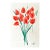 Red Hot Tulips Watercolor Painting by Sandra Wright For Sale