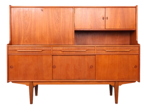 Vintage Danish Teak Highboard or Buffet, 1960s