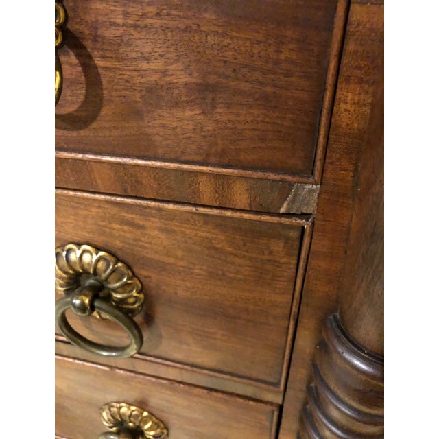 Mid 1800s English Mahogany Gents Chest With Ring Pulls For Sale - Image 10 of 11