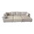 Minotti Sectional Sofa With Ottomans and Accompanying Stone Side Table For Sale
