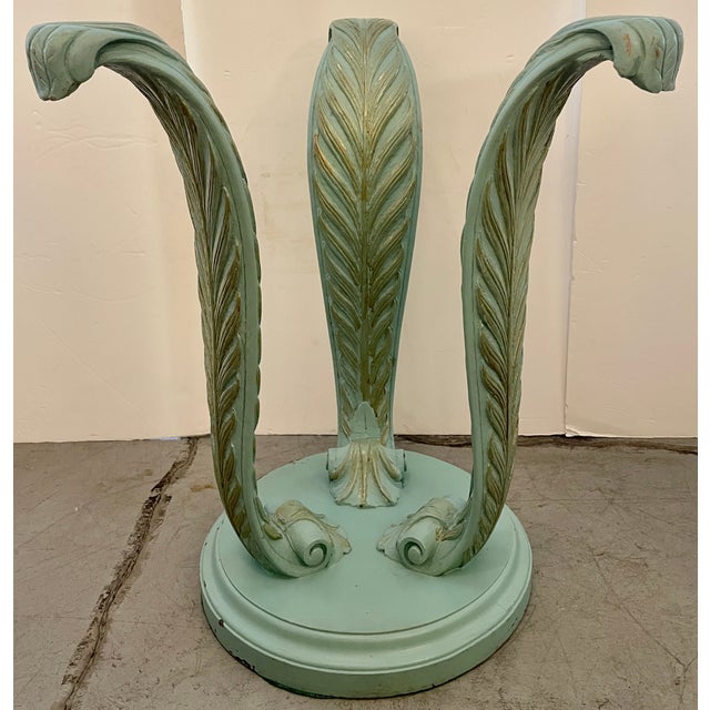 Empire Style Carved Wood Entry Hall/Dining Table For Sale In Miami - Image 6 of 10