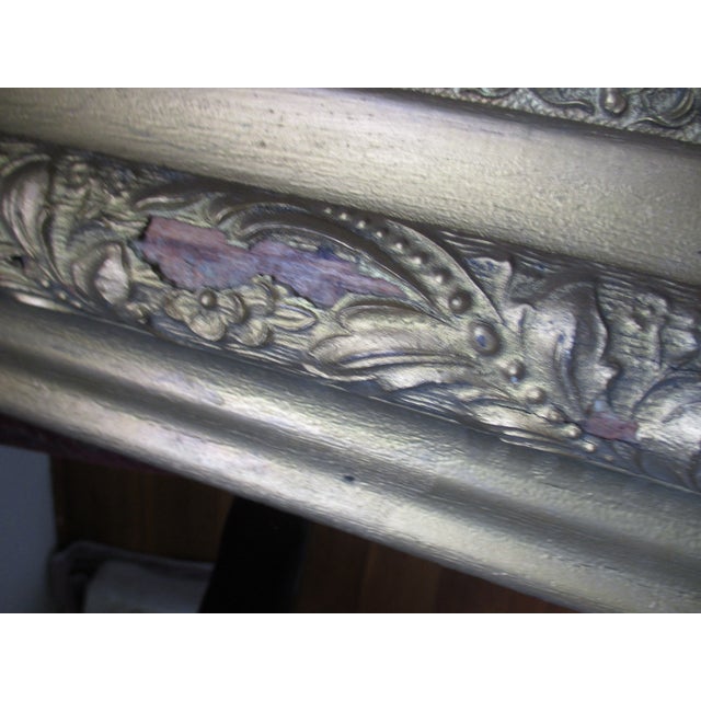 Vintage Signed Oil on Canvas Board Persian Cat on Pillow in Antique Frame 30x26 For Sale - Image 11 of 12