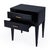 Spritely Home Accent Furniture Kai 24 in. W Rectangular Wood 2 Drawer End Table, Black Licorice For Sale - Image 4 of 9