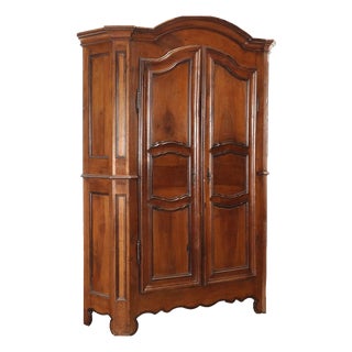 Piedmontese Wardrobe with Paneled Doors in Walnut, Early 18th Century For Sale