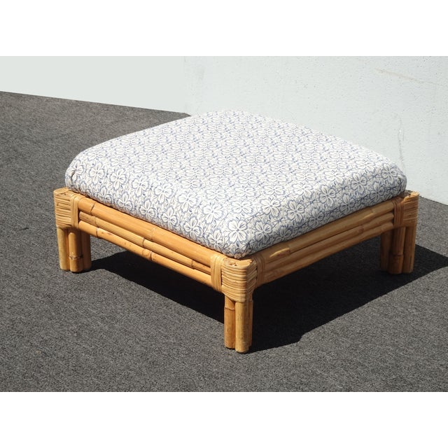 Gorgeous Ottoman in Good Vintage Condition. Solid and Firm. Wear is usual for its age. Please study the photos and ask...